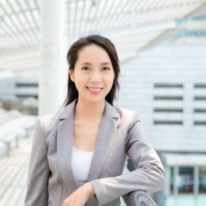 Businesswoman in business suit